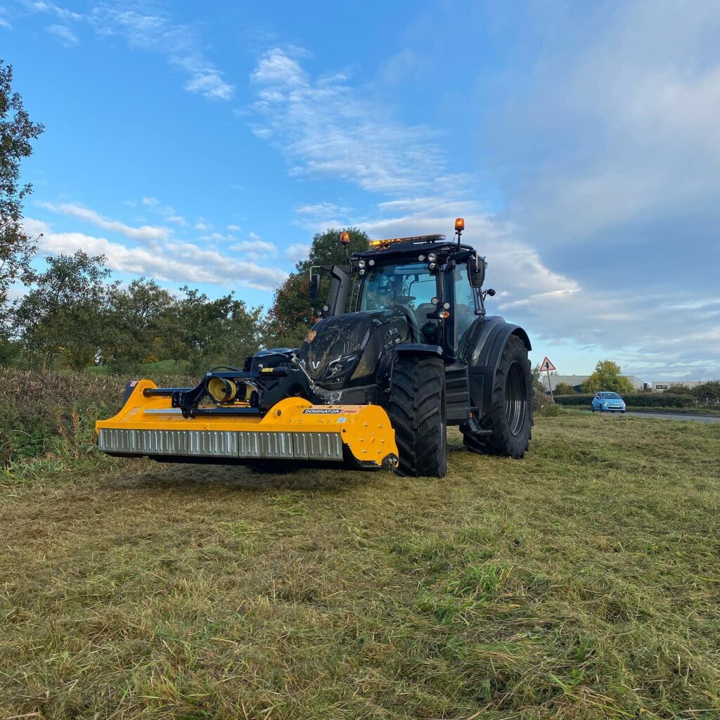 Valtra with Flail